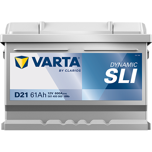 VARTA Starterbatterie DYNAMIC SLI 12 V, 61 Ah, 600 A 561400060k262 12V 68Ah 600A für Ford Opel Volvo Fiat RENAULT NISSAN VW Bentley BMW Porsche CHRYS