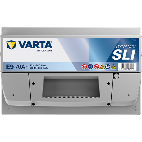 VARTA Starterbatterie DYNAMIC SLI 12 V, 70 Ah, 640 A 570144064k262 12V 68Ah 640A für Ford Opel CHEVROLET Volvo Fiat Porsche / LANCIA SEAT RENAUL