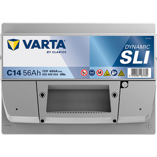 VARTA Starterbatterie DYNAMIC SLI 12 V, 56 Ah, 480 A 556400048k262 12V 68Ah 480A für Ford Iveco Fiat DAEWOO Citroën Mercedes TOYOTA MITSUBISHI