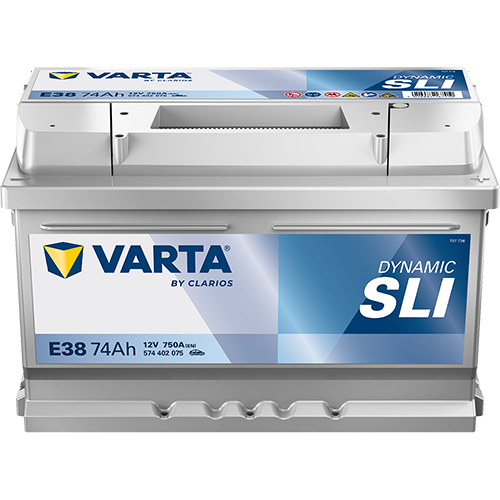 VARTA Starterbatterie DYNAMIC SLI 12 V, 74 Ah, 750 A 574402075k262 12V 68Ah 750A für Ford Opel Fiat CHEVROLET NISSAN RENAULT Audi VW Porsche SEAT BEN