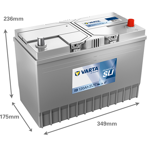 VARTA Starterbatterie PROMOTIVE SLI 12 V, 120 Ah, 780 A 620047078k182 12V 68Ah 780A für DAF Iveco Volvo NISSAN