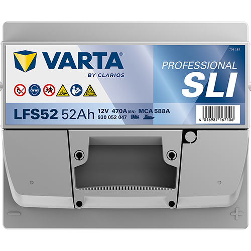 VARTA Starterbatterie PROFESSIONAL STARTER 12 V, 52 Ah, 470 A 930052047k312 12V 68Ah 470A