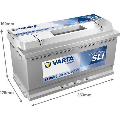 VARTA Starterbatterie PROFESSIONAL STARTER 12 V, 95 Ah, 800 A 930095080k312 12V 68Ah 800A