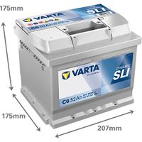 VARTA Starterbatterie "DYNAMIC SLI 12 V, 52 Ah, 520 A", Art.-Nr. 552401052K262