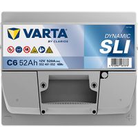 VARTA Starterbatterie "DYNAMIC SLI 12 V, 52 Ah, 520 A", Art.-Nr. 552401052K262