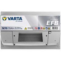 VARTA Starterbatterie "DYNAMIC EFB 12 V, 70 Ah, 760 A", Art.-Nr. 570500076K262