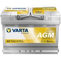 VARTA Starterbatterie "DYNAMIC AGM 12 V, 70 Ah, 760 A", Art.-Nr. 570901076K262