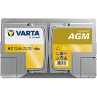 VARTA Starterbatterie "DYNAMIC AGM 12 V, 70 Ah, 760 A", Art.-Nr. 570901076K262