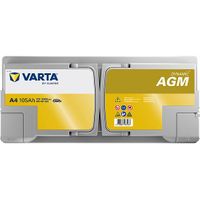 VARTA Starterbatterie "DYNAMIC AGM 12 V, 105 Ah, 950 A", Art.-Nr. 605901095K262