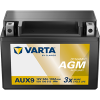 VARTA Starterbatterie "DYNAMIC AUX 12 V, 9 Ah, 130 A", Art.-Nr. 509106013K262