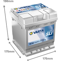 VARTA Starterbatterie "DYNAMIC SLI 12 V, 44 Ah, 420 A", Art.-Nr. 544401042K262