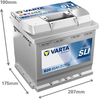 VARTA Starterbatterie "DYNAMIC SLI 12 V, 45 Ah, 400 A", Art.-Nr. 545413040K262