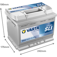 VARTA Starterbatterie "DYNAMIC SLI 12 V, 60 Ah, 540 A", Art.-Nr. 560408054K262