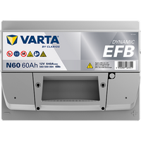 VARTA Starterbatterie "DYNAMIC EFB 12 V, 60 Ah, 640 A", Art.-Nr. 560500064K262