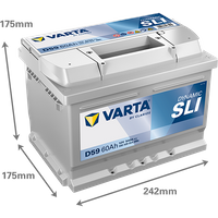 VARTA Starterbatterie "DYNAMIC SLI 12 V, 60 Ah, 540 A", Art.-Nr. 560409054K262