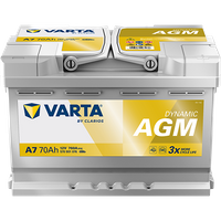 VARTA Starterbatterie "DYNAMIC AGM 12 V, 70 Ah, 760 A", Art.-Nr. 570901076K262