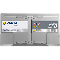 VARTA Starterbatterie "DYNAMIC EFB 12 V, 80 Ah, 800 A", Art.-Nr. 580500080K262