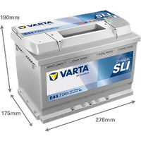VARTA Starterbatterie "DYNAMIC SLI 12 V, 77 Ah, 780 A", Art.-Nr. 577400078K262