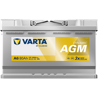 VARTA Starterbatterie "DYNAMIC AGM 12 V, 80 Ah, 800 A", Art.-Nr. 580901080K262