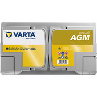 VARTA Starterbatterie "DYNAMIC AGM 12 V, 80 Ah, 800 A", Art.-Nr. 580901080K262