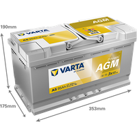 VARTA Starterbatterie "DYNAMIC AGM 12 V, 95 Ah, 850 A", Art.-Nr. 595901085K262