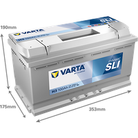 VARTA Starterbatterie "DYNAMIC SLI 12 V, 100 Ah, 830 A", Art.-Nr. 600402083K262