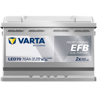 VARTA Starterbatterie "PROFESSIONAL DUAL PURPOSE EFB 12 V, 70 Ah, 760 A", Art.-Nr. 932070076K312