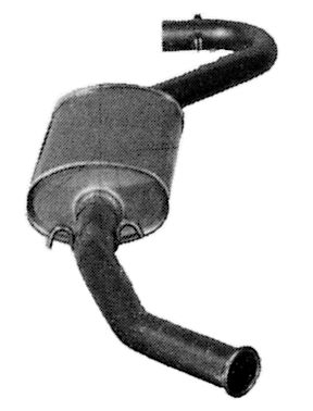VEGAZ Endschalldämpfer hinten  für PEUGEOT FIAT TALBOT CITROËN 1726A3 1313060080 1726A6 FTS-408IMA
