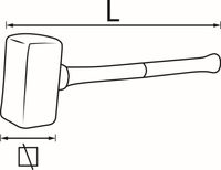 Vigor Gummihammer "Gummihammer 5�kg", Art.-Nr. V2234