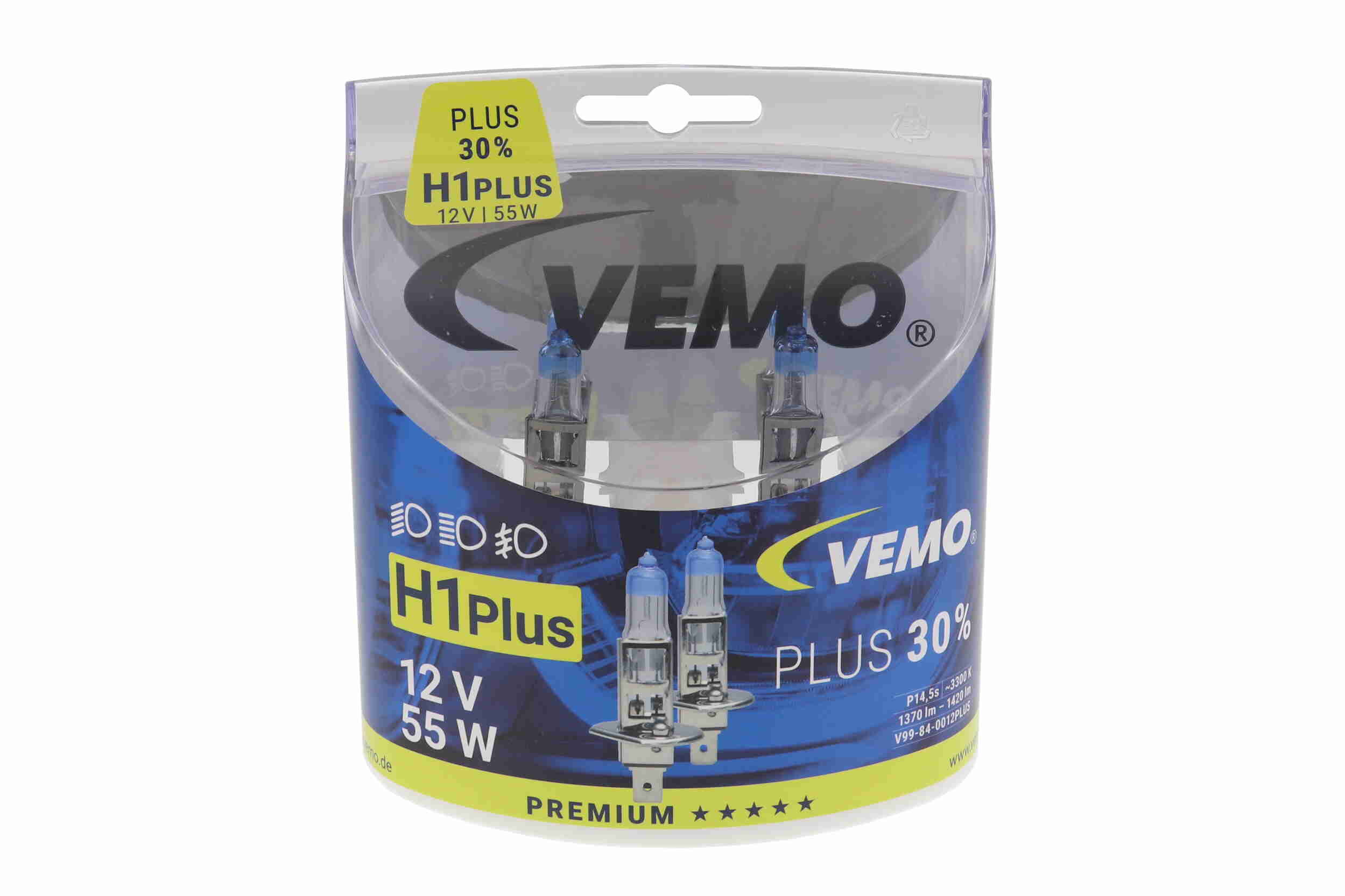 VEMO Glühlampe, Hauptscheinwerfer v99840012plus H1