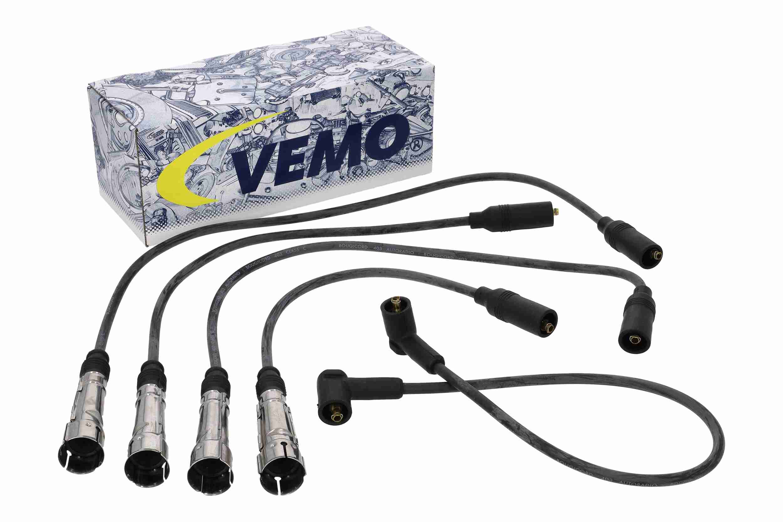 VEMO Zündleitungssatz Q+, Erstausrüsterqualität v10700020 für VW VAG