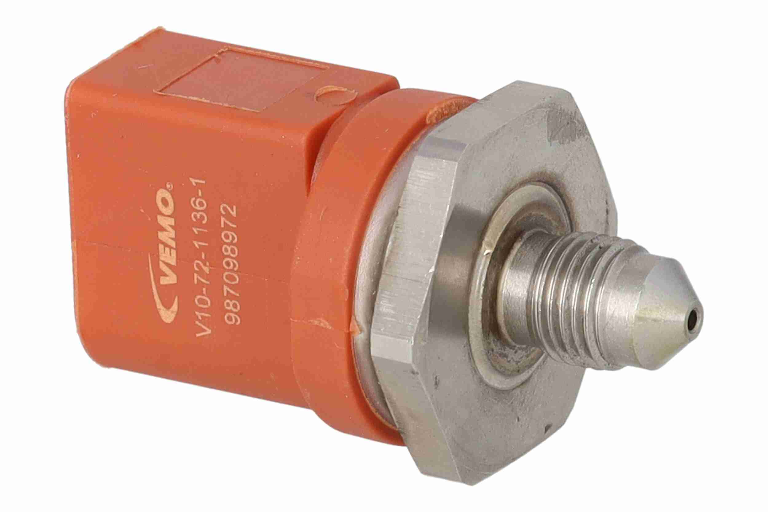 VEMO Sensor, Kraftstoffdruck Q+, Erstausrüsterqualität v107211361 vom Kraftstoffverteiler zur Förderleitung für VAG VW