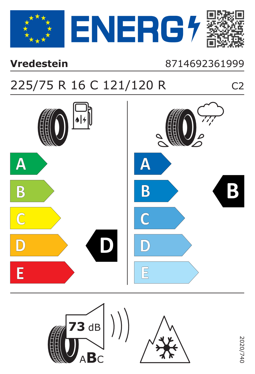 VREDESTEIN COMTRAC 2 ALL SEASON+ 225/75R16C 121/120R BSW - Bild 13