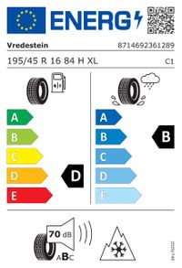 Vredestein Winterreifen "195/45R16 84H - Wintrac", Art.-Nr. AP19545016HWTRA02