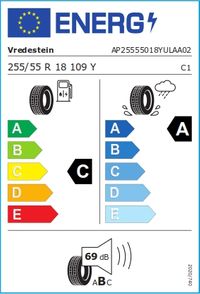 Vredestein Sommerreifen "255/55 R18 109Y XL - Ultrac", Art.-Nr. AP25555018YULAA02