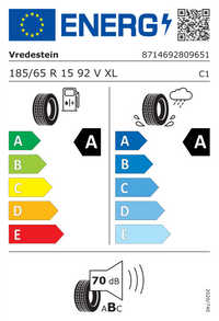 Vredestein Sommerreifen "[Vredestein] 185/65R15 92V - Sportrac 5", Art.-Nr. AP18565015VSP5AAF