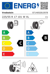 Vredestein Ganzjahresreifen "[Vredestein] 225/55R17 101W - Quatrac Pro+", Art.-Nr. AP22555017WQPPA02
