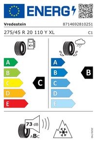 Vredestein Ganzjahresreifen "[Vredestein] 275/45R20 110Y - Quatrac Pro+", Art.-Nr. AP27545020YQPPA02
