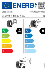 Vredestein Sommerreifen "215/40 R18 89Y XL * - Ultrac", Art.-Nr. AP21540018YULAAB2