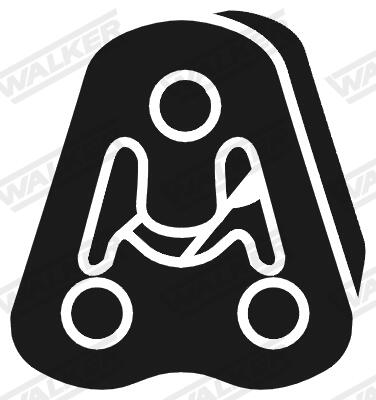 WALKER Halter, Abgasanlage 83207 für MITSUBISHI HYUNDAI KIA