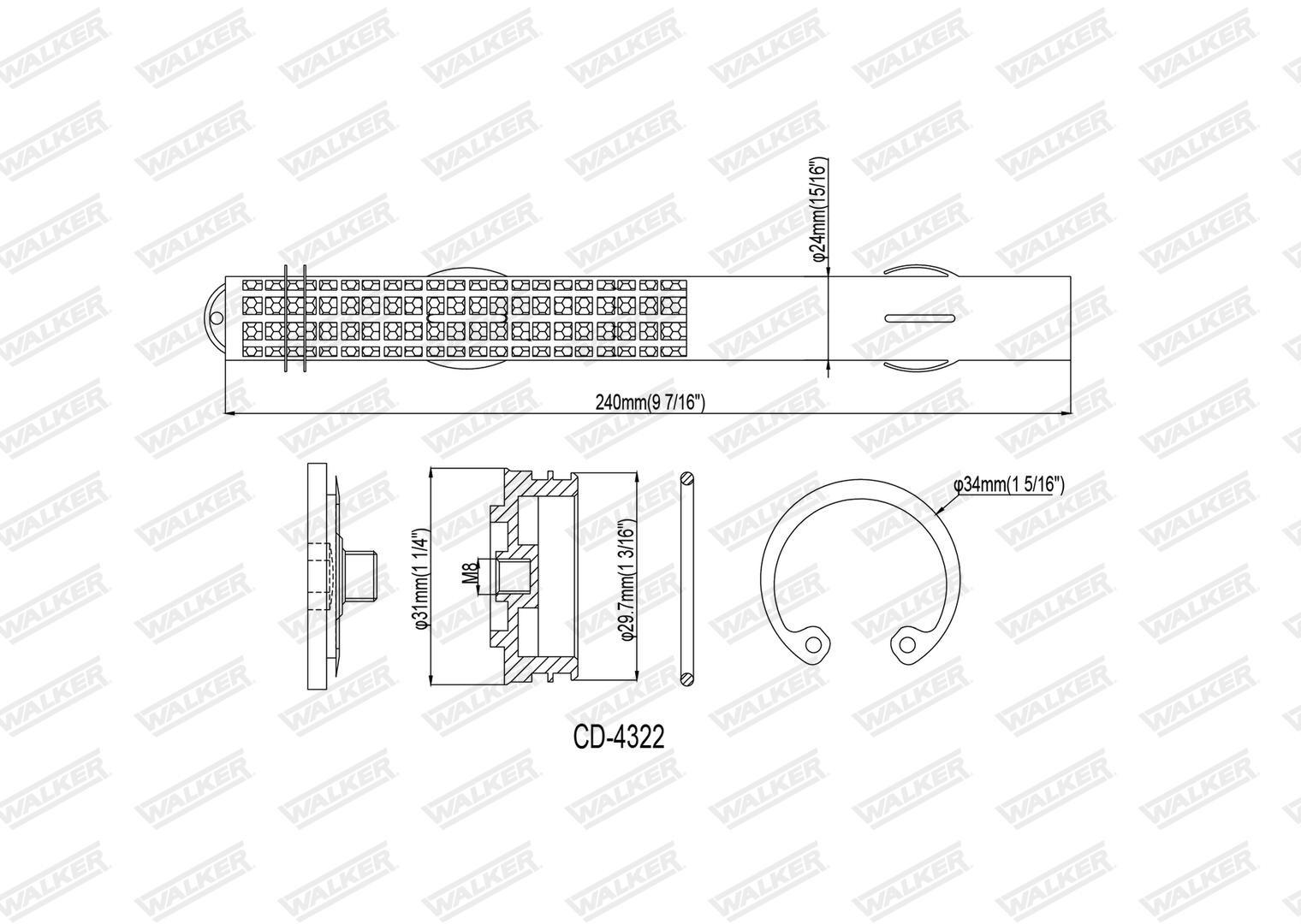 WALKER Trockner, Klimaanlage wdr00109 für SAAB RENAULT