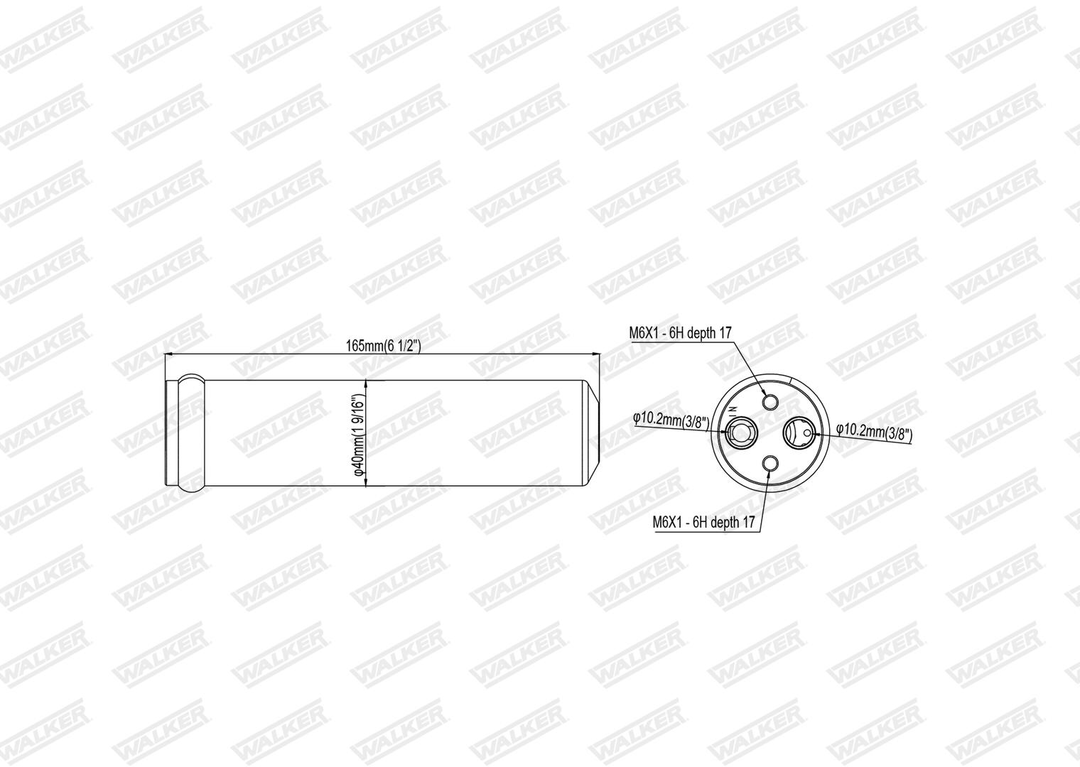 WALKER Trockner, Klimaanlage wdr00112 für HONDA