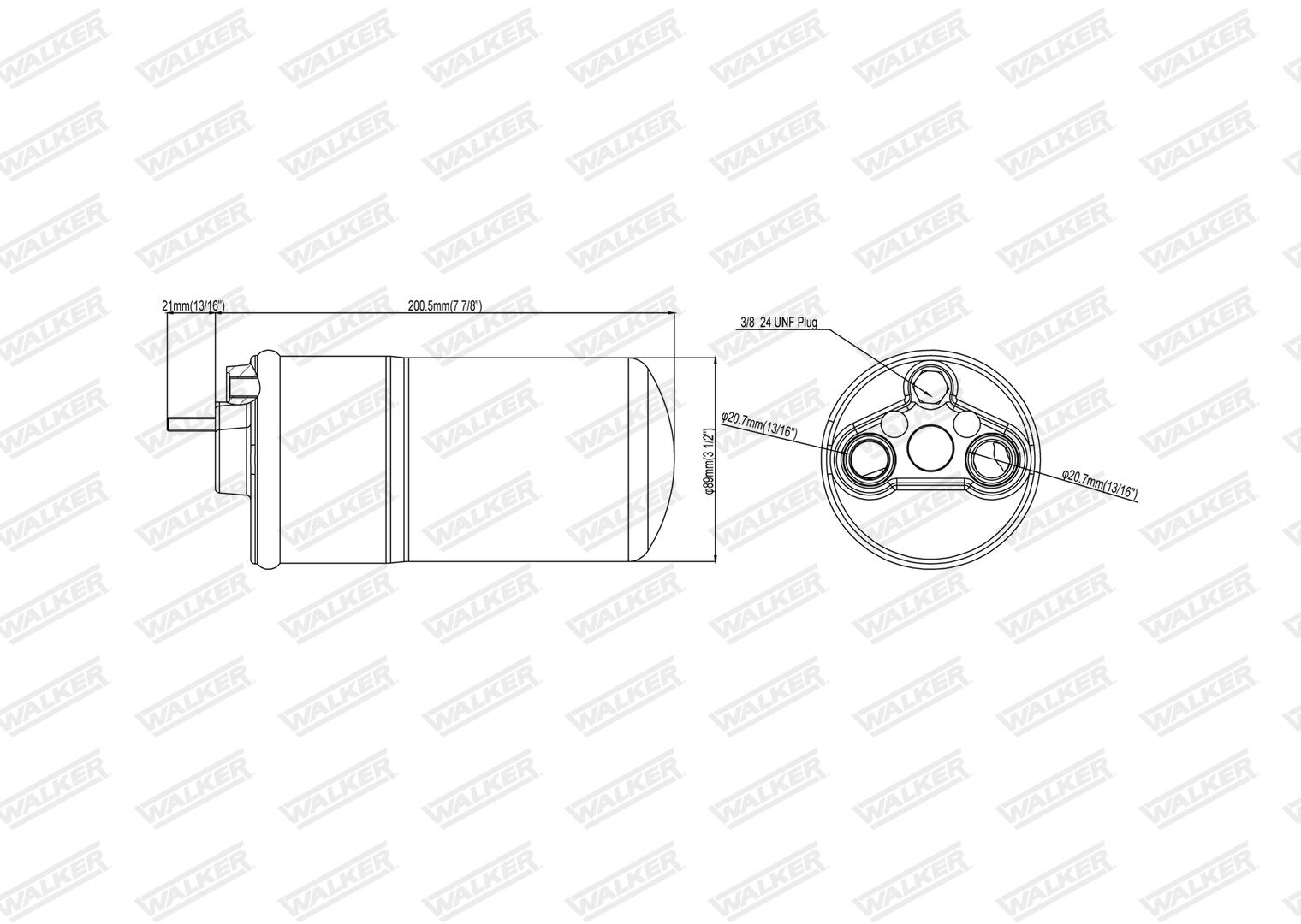 WALKER Trockner, Klimaanlage wdr00160 für RENAULT