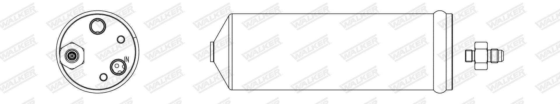 WALKER Trockner, Klimaanlage wdr00082 für Fiat