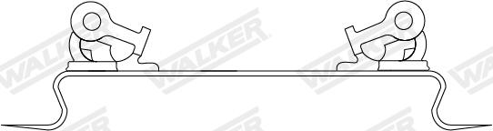 WALKER Halter, Abgasanlage 83521 für RENAULT