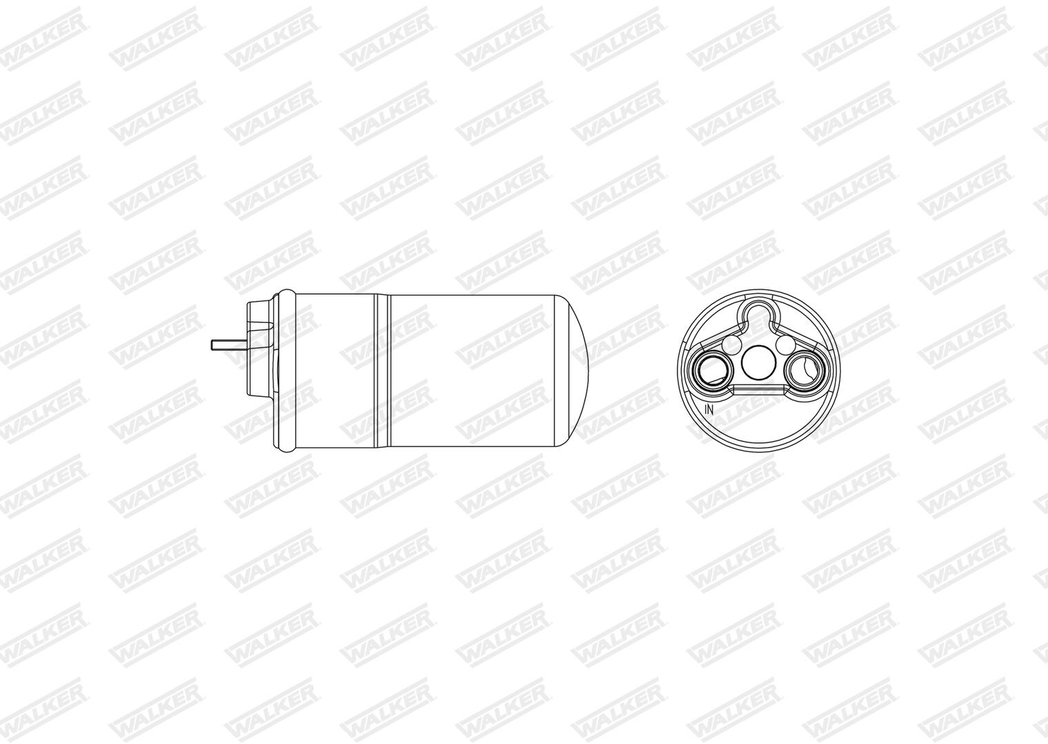 WALKER Trockner, Klimaanlage wdr00164 für Vaughall