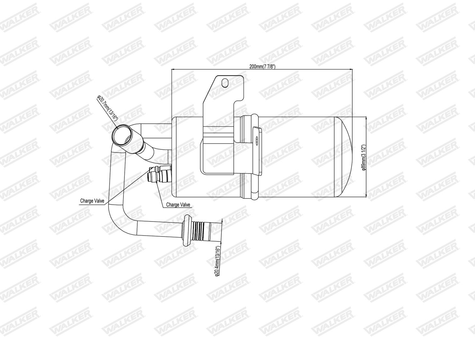 WALKER Trockner, Klimaanlage wdr00097 für MAZDA