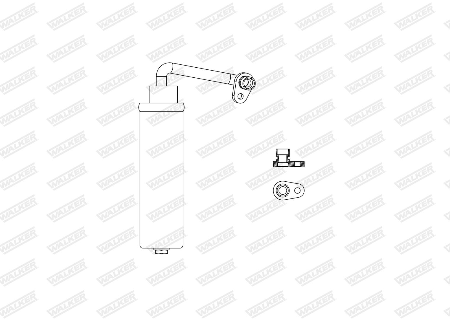 WALKER Trockner, Klimaanlage wdr00167 für Mercedes