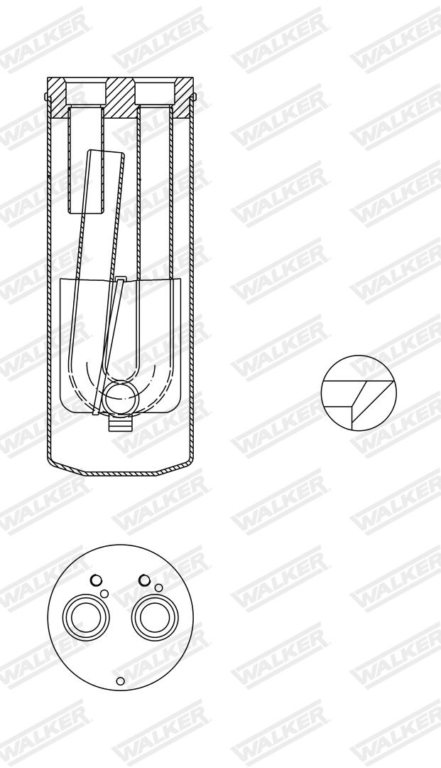 WALKER Trockner, Klimaanlage wdr00027 für VW