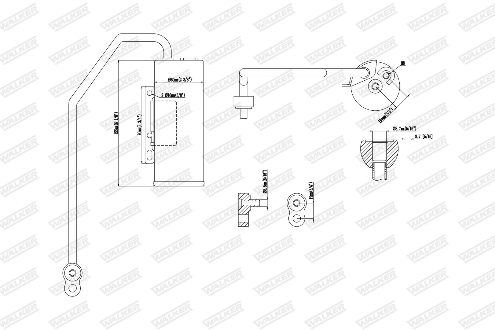 WALKER Trockner, Klimaanlage wdr00045 für SAAB